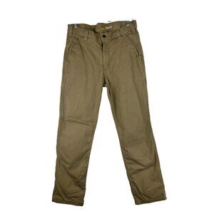 Carhartt Men's 32X32Relaxed Fit Jeans Pants Khaki Canvas 102291-253